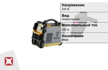 Сварочный аппарат DEKO 250 А ММА в Алматы